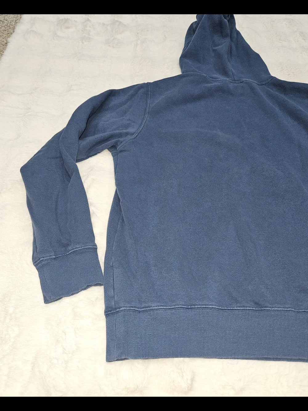 The North Face Men’s Blue Crewneck Hoodie with Bear Logo